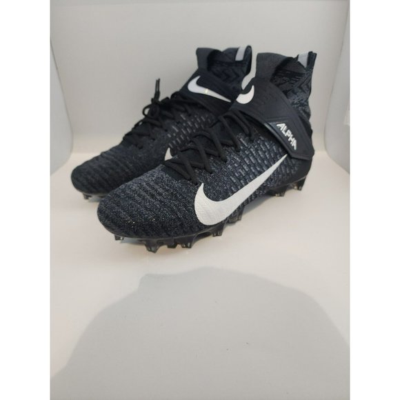 NEW Nike Alpha Menace Elite 2 Black Football Cleats (AO3374-001) Mens Size 13